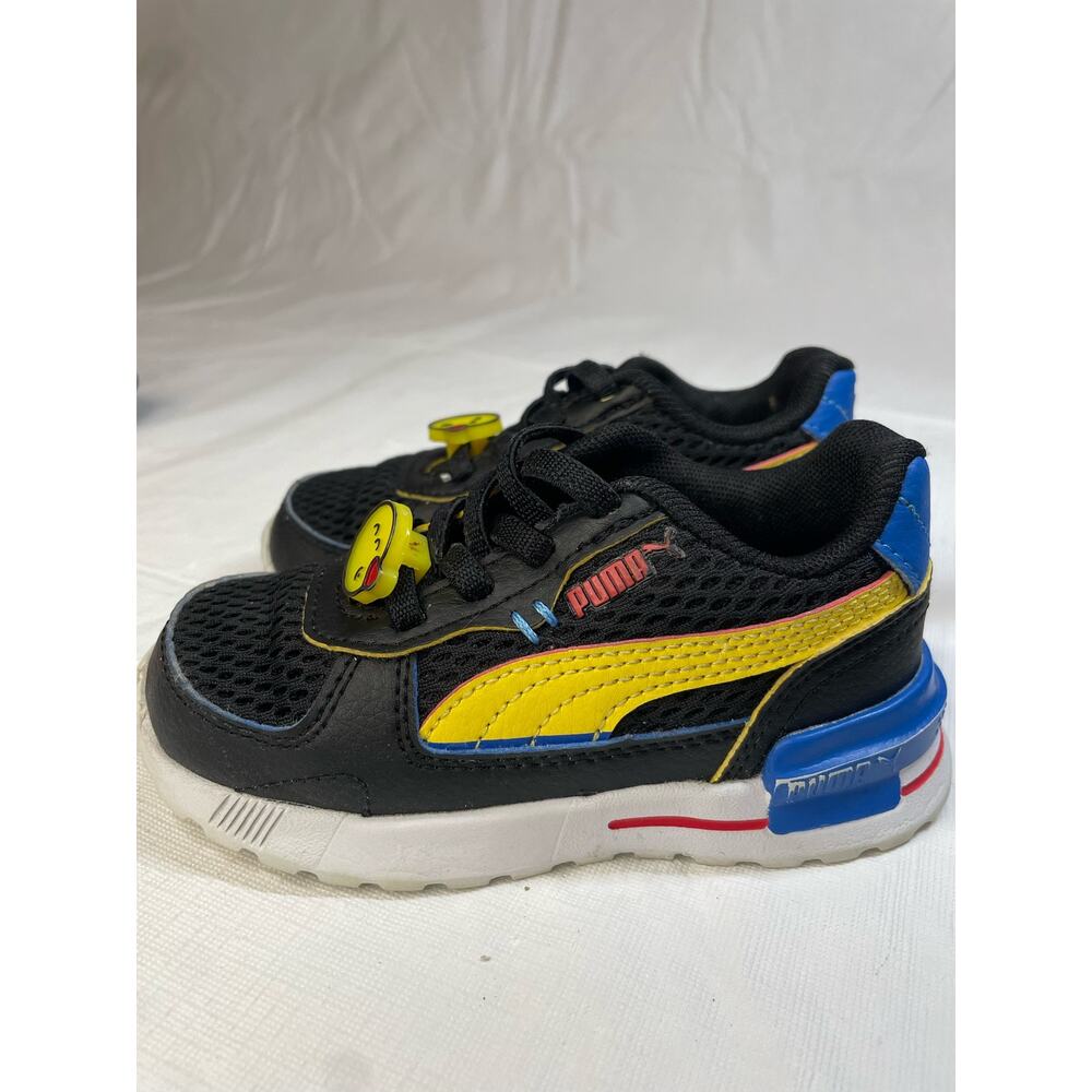 Puma Graviton "Smiley World" AC Shoes 7C GUC Toddler Slip-on